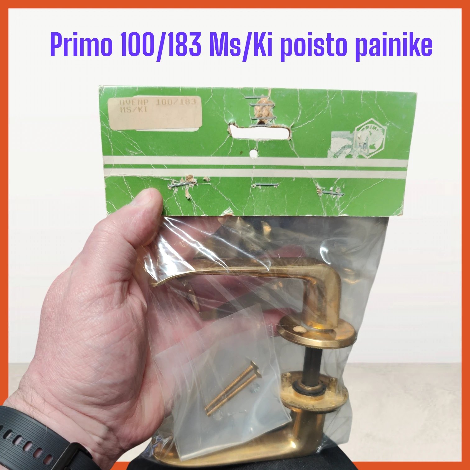 PRIMO 100/183 Ms/KI 44mm oveen, SISÄ/ULKO-OVENPAINIKE - Image 2