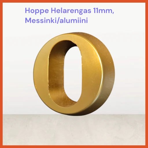 Hoppe Helarengas 11mm,hopea/messinki (ovaalihela)