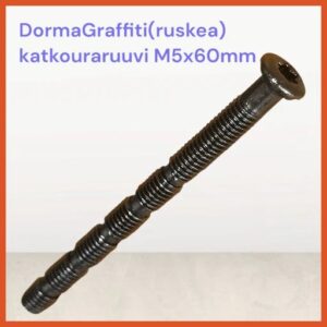 Dorma helakatkoura ruuvi M5x60mm Graffitti ruskea