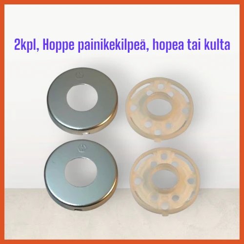2kpl Hoppe painikekilpeä, 42FI, F1 ja F3 sopii sekä perinteiseen että jousikasettiin.