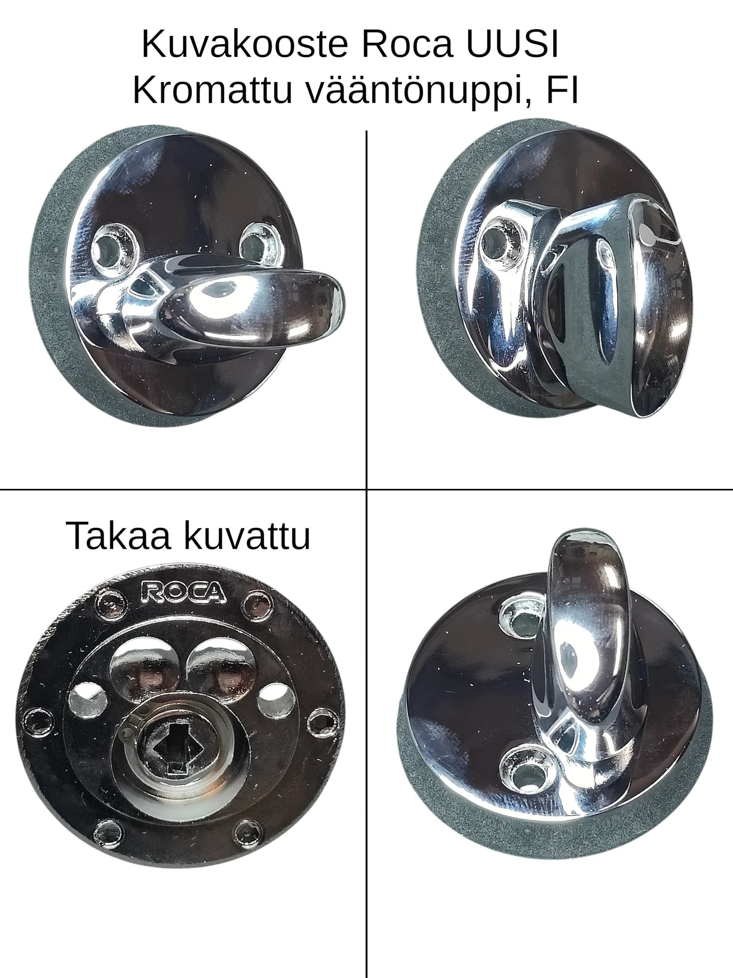 ROCA Vääntönuppi TT280 mattakromattu, (ABLOY sopiva) - Image 2