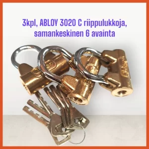 3x3020c-riippulukkoja-6avainta