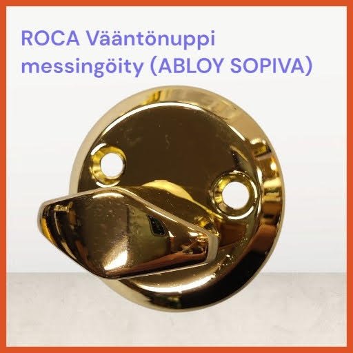 ROCA Vääntönuppi TT200 Messingöity, (ABLOY sopiva, poistuva tuote)