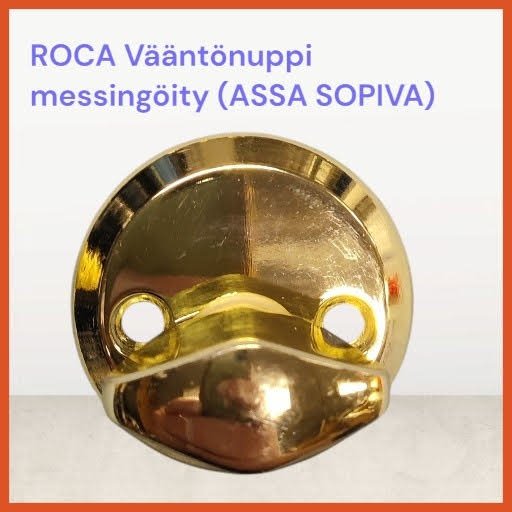 ROCA Vääntönuppi TT100 Messingöity, (Assa sopiva, poistuva tuote, viimeinen kpl.)