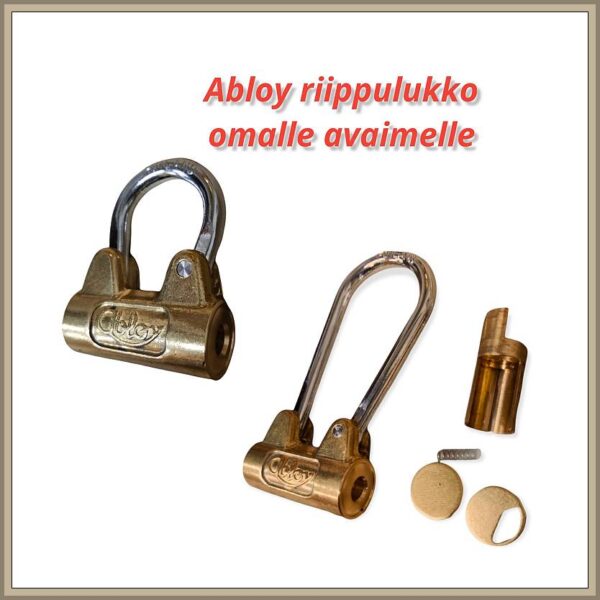 ABLOY Riippulukko 3020C tai 3021C omalle avaimelle.