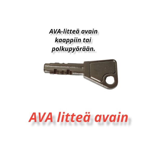 AVA-littea-avain-1500×1500 AVA litteä kaapin tai polkupyörän avain.