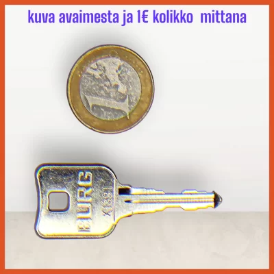 burg-x-sarjan avaimen mittausohje