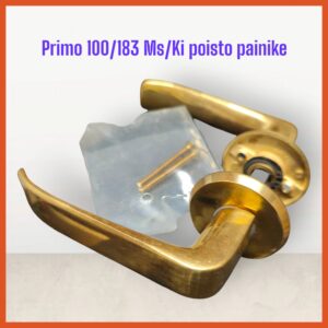 PRIMO 100/183 Ms/KI  44mm oveen,  SISÄ/ULKO-OVENPAINIKE